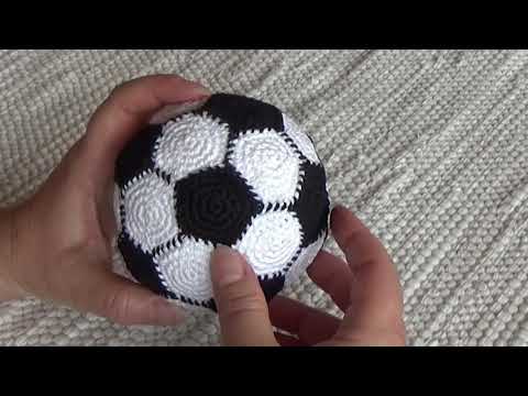 Видео: Как связать Футбольный мяч амигуруми.