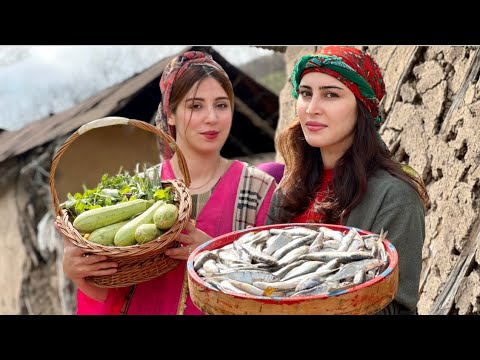 Видео: 🔥 Сельская кухня: жареная рыба и свежий хлеб в снежную погоду!
