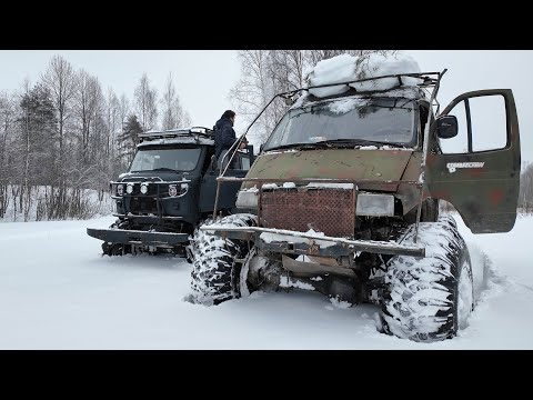 Видео: Лютая маршрутка против огромного УАЗа iling show!