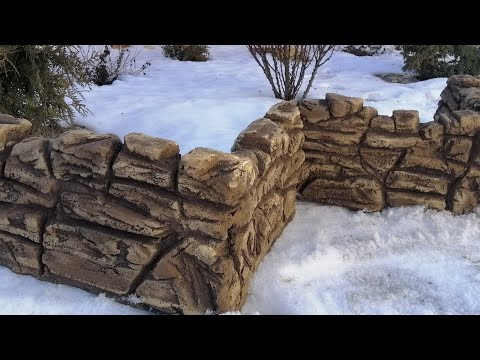 Видео: Универсальная поделка для сада.crafts made of cement