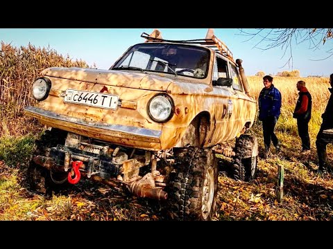 Видео: Первые БОЛОТЦА #OFFROAD получается разный МЕГА-ЗАЗ vs Samurai vs Jimny vs Mitsubishi L200 vs Rubicon