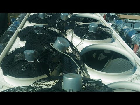 Видео: Снимаем вентиляторы моем чиллер.