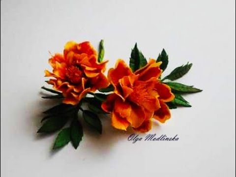 Видео: Мастер-класс. Бархатцы из фоамирана.