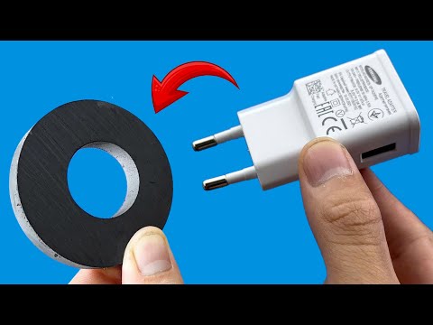 Видео: Прикрепите зарядное устройство Samsung к магниту, и вы не поверите, какой невероятный результат!