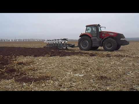 Видео: трактор Case IH Magnum mx 340  Плуг EuroDiamant - лемкен