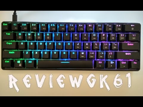 Видео: Обзор на оптическую  60% клавиатуру GK61.