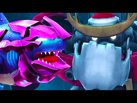 Видео: Кибер АКУЛА КВАНТ vs Меха Клаус #9 Hungry Shark World на крутилкины