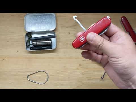 Видео: Волшебный крюк на Victorinox и коробка Altoids /Magic hook on Victorinox and the knife for Altoids