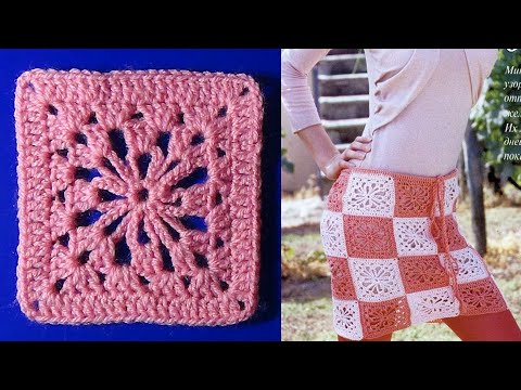 Видео: Мотив для юбочки. МК. (лёгкий уровень сложности).