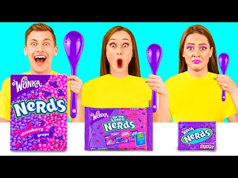 Видео: Большая, Средняя или Маленькая Тарелка Челлендж | Удивительные Кухонные Рецепты Funny Funny