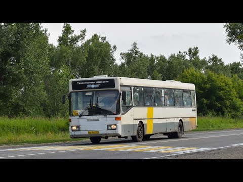 Видео: Автобус Mercedes-Benz O405 (АН 962 22). Покатушки по Барнаулу. / Ride on the Mercedes-Benz O405 bus.
