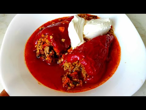 Видео: Фаршированные перцы с фаршем и булгуром в духовке. Вкусный и простой рецепт!