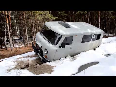 Видео: УАЗ на 33х NORTEC ET500 & Буханка на 33х MITAS по затопленным дорогам