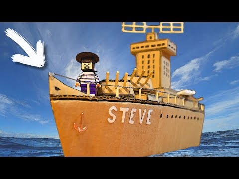 Видео: ПОПЛЫВЁТ ЛИ ОГРОМНЫЙ КОРАБЛЬ ИЗ КАРТОНА? НУБИК СТАЛ МОРЯКОМ! КАК СДЕЛАТЬ КРЕЙСЕР! БУМАЖНЫЙ DIY бой