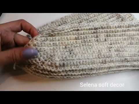 Видео: Шапка бини крючком. Шапка зимняя. Шапка вязаная крючком