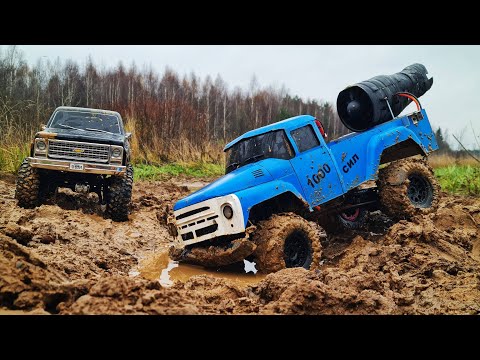 Видео: Турбо ЗИЛ 2000 СИЛ или Blazer K10? ... Один из них сошел с дистанции! RC OFFroad 4x4