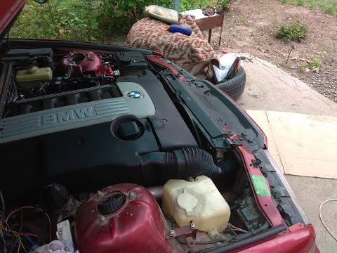 Видео: BMW E36 300D Swap M57D30 сложности установки.
