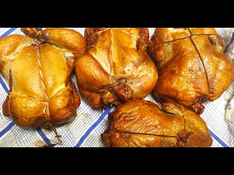 Видео: КУРИЦА ГОРЯЧЕГО КОПЧЕНИЯ в коптильне HAKKA, обзор