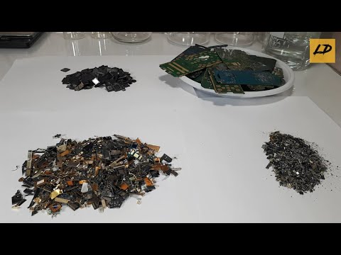 Видео: Золото из мобильных телефонов от А до Я часть 1. Сколько золота в мобильном телефоне. Аффинаж золота