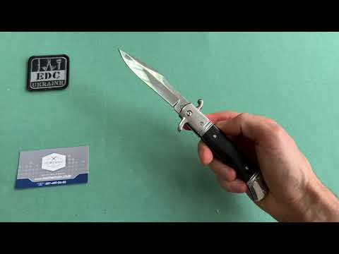 Видео: Классный выкидной нож стилет CZ Bolster Release Ebony Wood