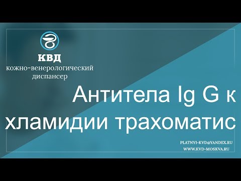 Видео: Антитела Ig G к хламидии трахоматис