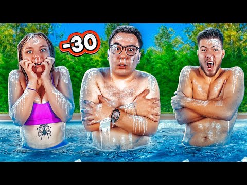 Видео: КТО ПОСЛЕДНИЙ ВЫЙДЕТ ИЗ ЛЕДЯНОГО БАССЕЙНА ЧЕЛЛЕНДЖ