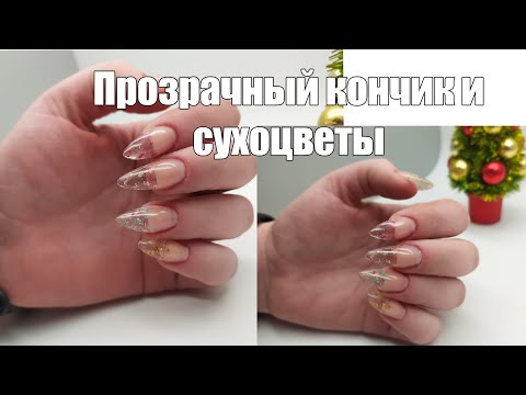 Видео: Прозрачный кончик с сухоцветами. Очередной обман в салонах красоты для начинающего мастера маникюра