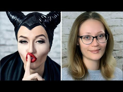 Видео: Малефисента макияж / MALEFICENT MAKE UP TRANSFORMATION