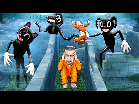 Видео: МУЛЬТЯШНЫЕ МОНСТРЫ В ЛАБИРИНТЕ! ОПАСНЫЕ SCP ОХОТЯТСЯ НА НАС! ВЫБРАТЬСЯ ИЗ ЛАБИРИНТА В Garry`s Mod