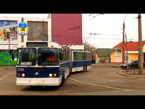 Видео: Черкаський тролейбус— Лютий 2014 / Cherkasy trolleybus— February 2014