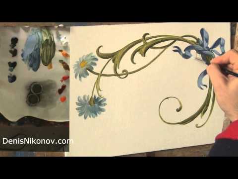 Видео: дополнение к росписи мебели