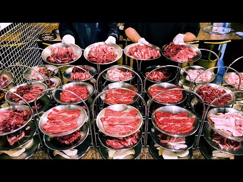 Видео: Лучший мясной ресторан по хорошей цене, Безлимитная говядина на гриле, Барбекю, ребрышки