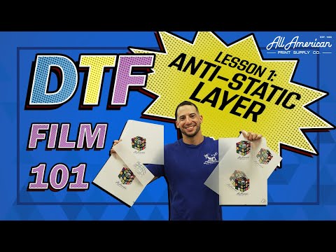 Видео: Шокирующие результаты! DTF Film 101 — Урок 1: Антистатический слой | AA Print Supply