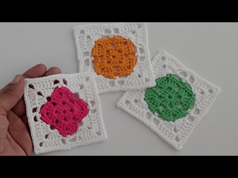 Видео: Урок вязания квадратов крючком для начинающих | Как связать простой квадрат крючком