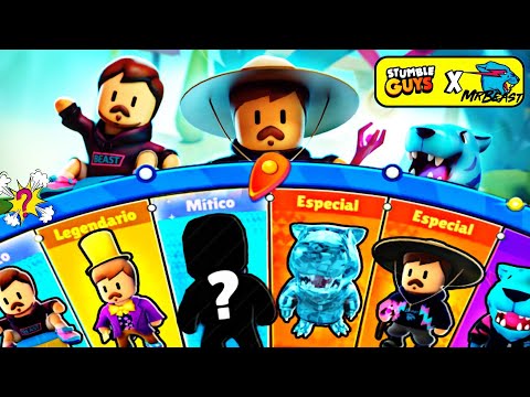 Видео: РОЛЛИНГ СКИНОВ ОТ МИСТЕРА БИСТА В СТАМБЛ ГАЙС 😱 КОЛЕСО BEAST STUMBLE GUYS