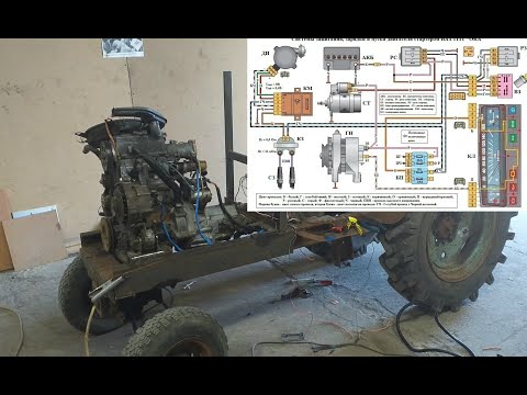Видео: Проводка с нуля. Для самодельного трактора.