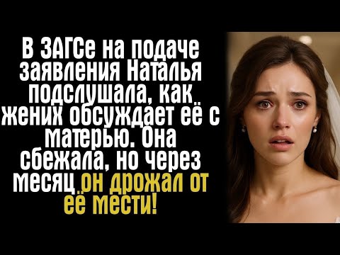 Видео: В ЗАГСе на подаче заявления Наталья подслушала, как жених обсуждает её с матерью. Она сбежала, но...