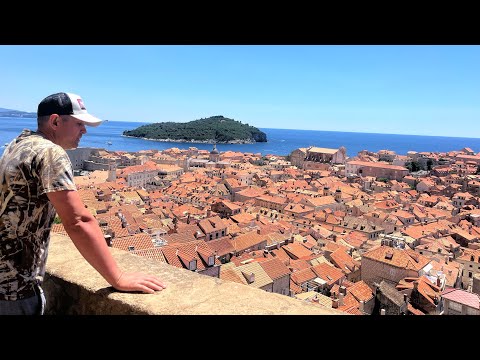 Видео: Хорватия. Много вековые стены Дубровника. 