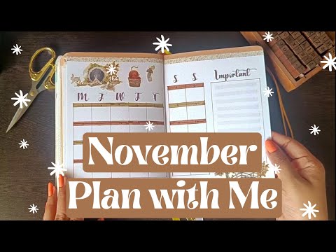 Видео: Подготовка к ноябрьскому Bullet Journal ✨ | Планируйте вместе со мной ✨📖