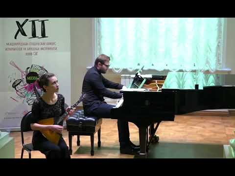 Видео: А. Репников, Концерт для балалайки с ОРНИ, переложение для балалайки и фо-но / Сажнева Виктория /