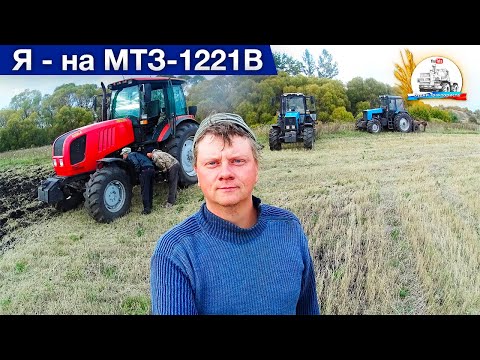 Видео: Чизельная "культивация" на трёх МТЗ. Чудеса холодного пуска МТЗ-1221В.