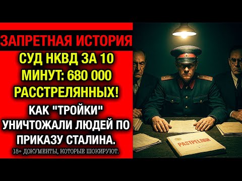 Видео: РЕПРЕССИИ НКВД: 680 000 расстрелянных! Как "тройки" работали на конвейере смерти.