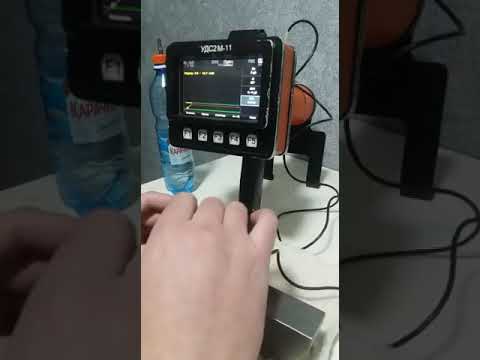 Видео: Настройка дефектоскопа УДСМ2-11 угол ввода 50