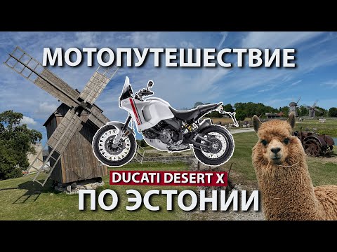 Видео: Мотопутешествие по Эстонии на Ducati DesertX. Остров Сааремаа и Альпаки.