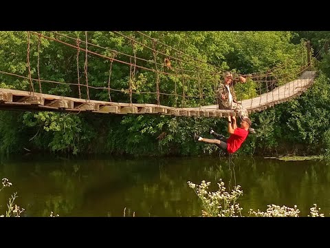 Видео: р.Горинь,перейшов пішки в районі смт.Степань,впав рівень води.