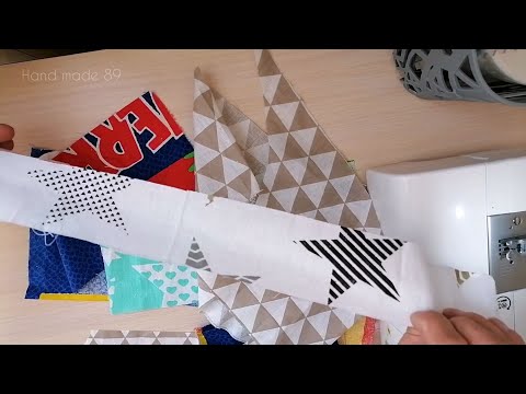 Видео: Плед из остатков ткани без заморочек) ПЭЧВОРК, просто и быстро!