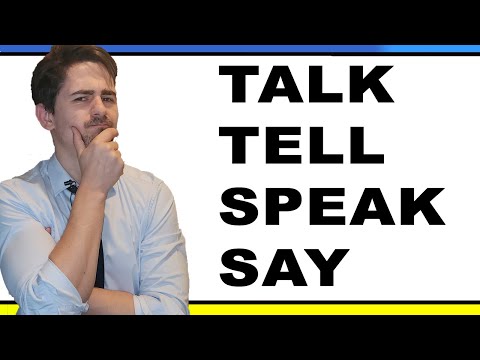 Видео: Talk, Tell, Speak, Say - Різниця