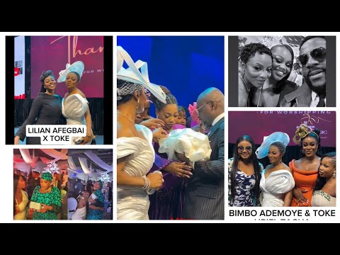 Видео: Бимбо Адемойе, Эбука, Тойин Абрахам, Тива Сэвидж, Мерси Эке и другие на детском посвящении Токе М...