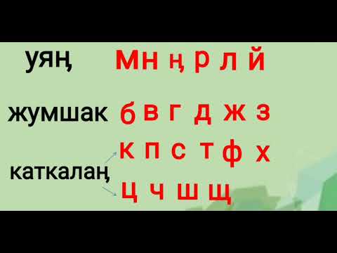 Видео: I 4-сабак I Кыргыз тилиндеги үнсүз тыбыштар I Кыргыз тили I