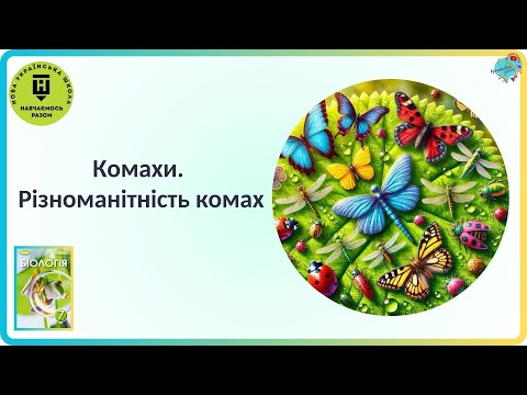 Видео: Комахи.  Різноманітність комах